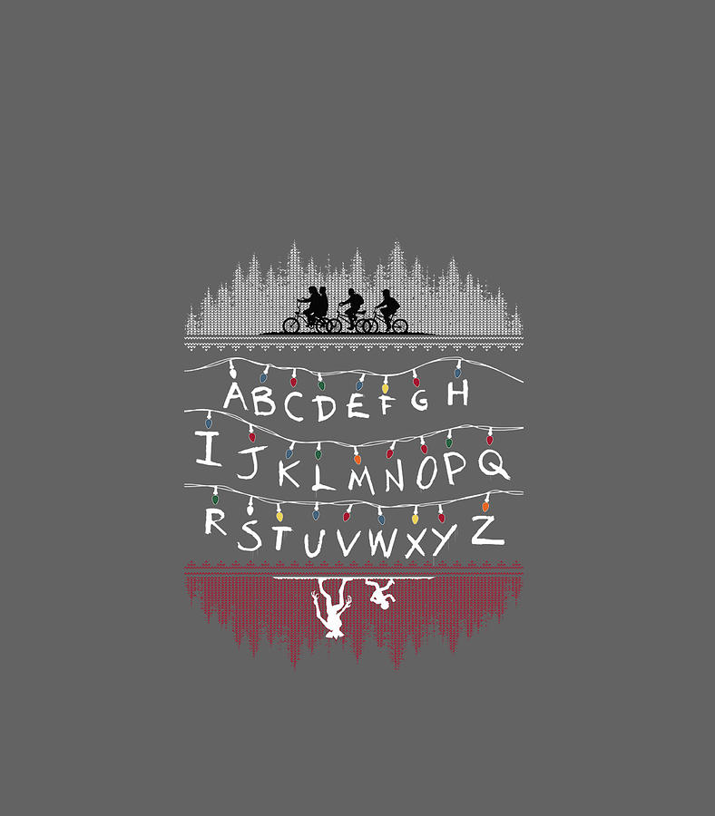 Netflix Stranger Things Alphabet Lights Digital Art by Arya Gaia