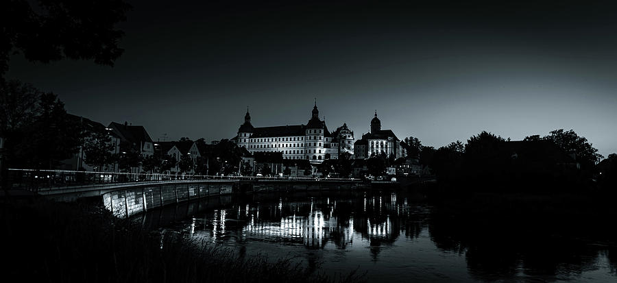Neuburg an der Donau in Black and White  Photograph by Andrew Matwijec