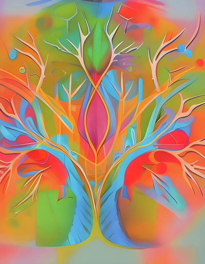 Neuro Tree Digital Art by Cindys Creative Corner