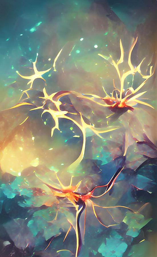 Neurons The Complex Universe Inside Our Brains Digital Art by Vivian Aaron