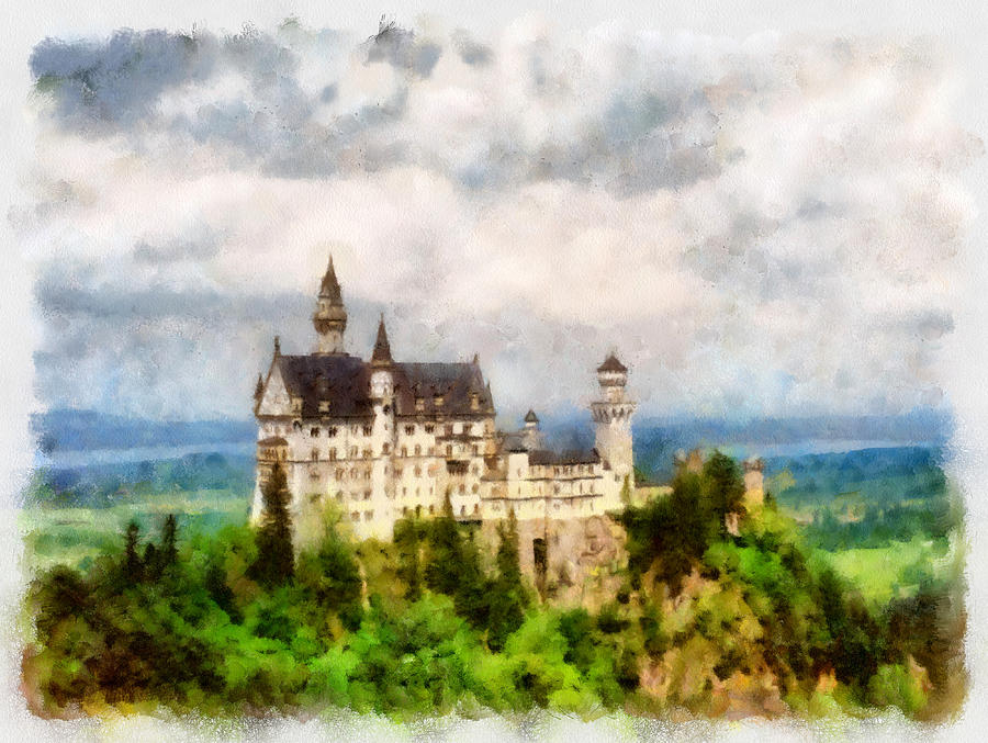 Munich Movie Photograph - Neuschwanstein Castle Bavaria Germany by Michelle Calkins
