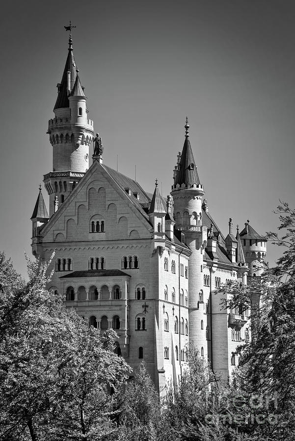 Romanesque Photograph - Neuschwanstein castle, Germany by Delphimages Photo Creations