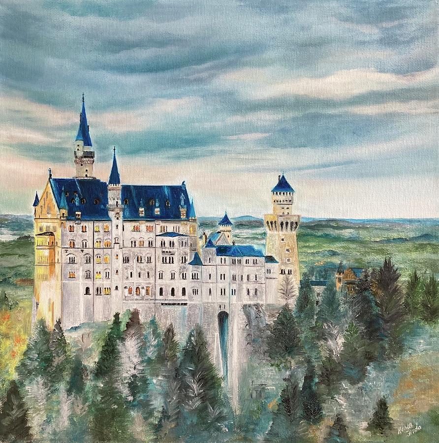 Neuschwanstein Castle Painting by Karen Fonda - Pixels