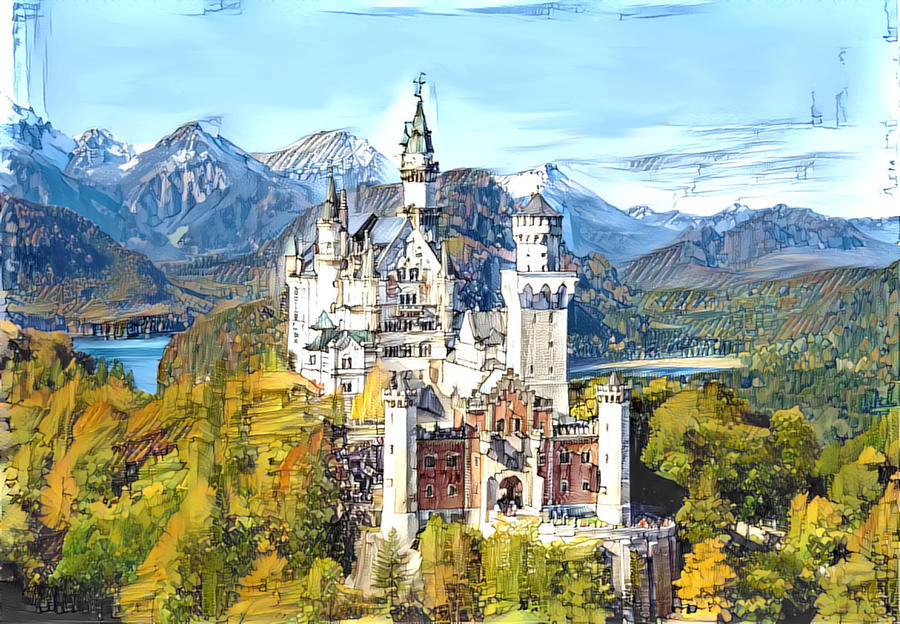 Neuschwanstein Castle Stock Illustrations – 477 Neuschwanstein Castle Stock  Illustrations, Vectors & Clipart - Dreamstime