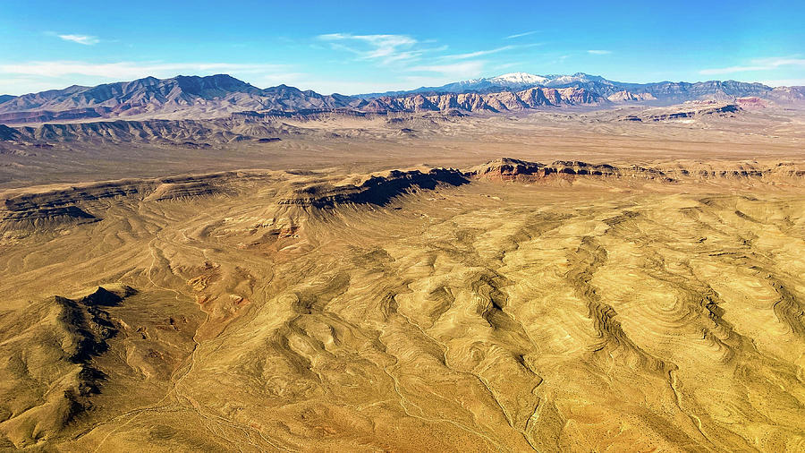 Nevada desert aerial Photograph by Alexey Stiop