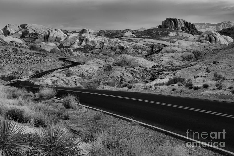 Nevada Pastel Sunrise Landscape Black And White Photograph by Adam Jewell