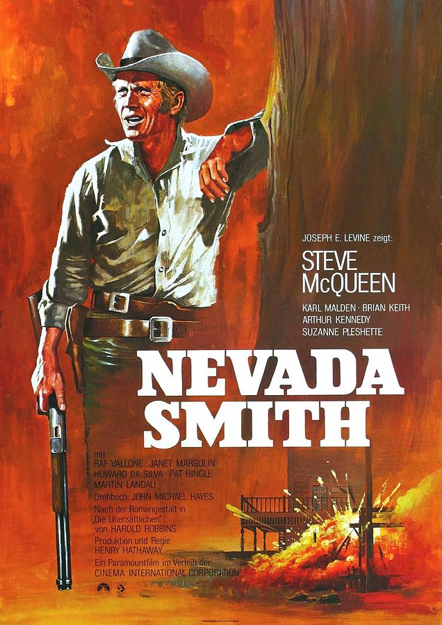 Steve Mcqueen Mixed Media - Nevada Smith, with Steve McQueen, 1966 by Movie World Posters