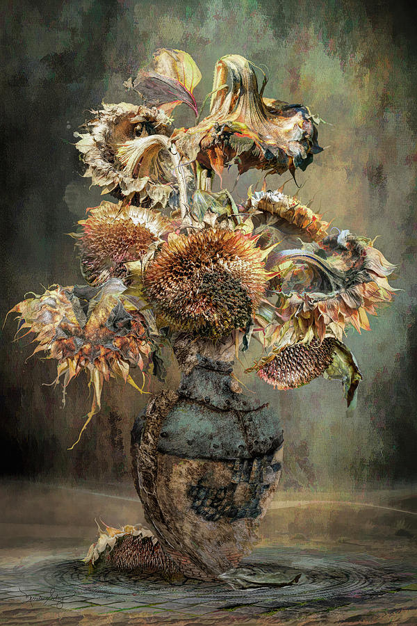 Never-ending Flowers of the Sun Digital Art by Merrilee Soberg