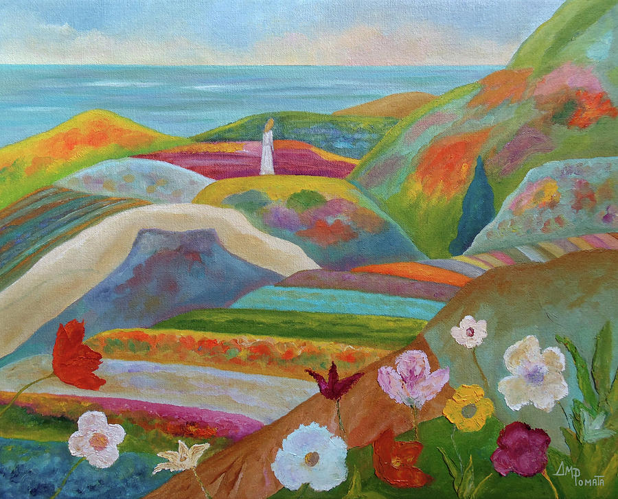 Never-ending Spring Painting by Angeles M Pomata