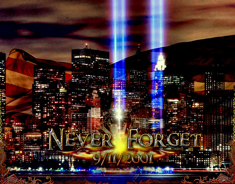 Never Forget Digital Art by Michael Damiani