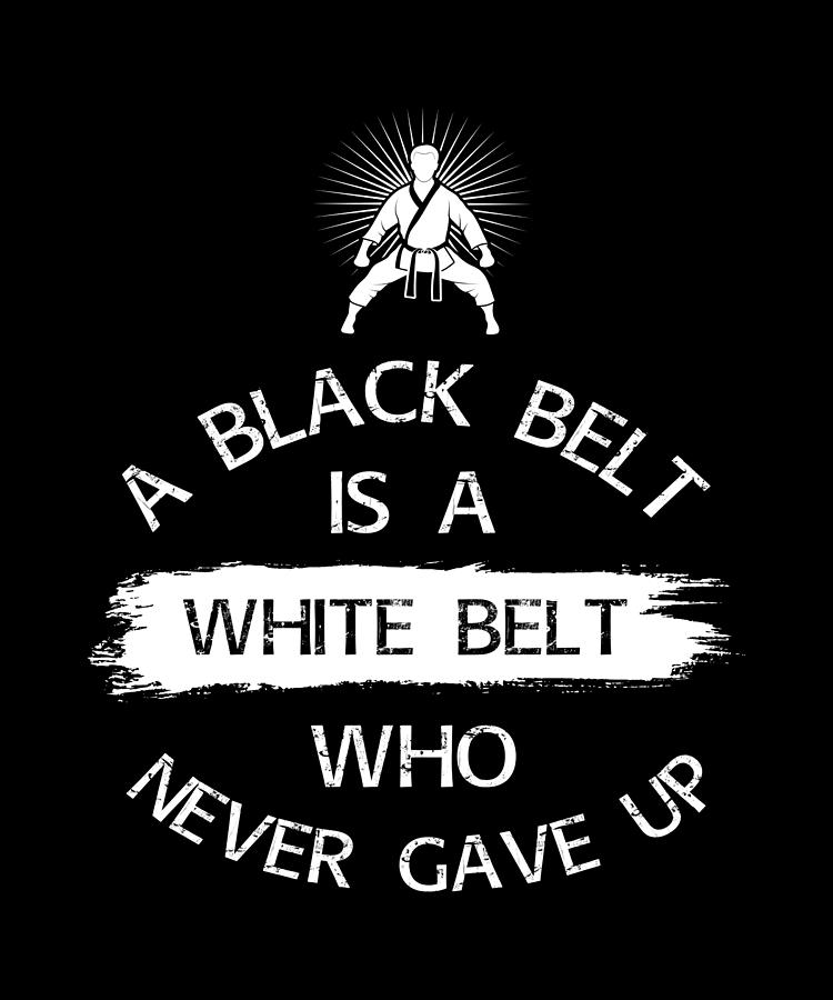 Never Gave Up Karate Martial Arts Digital Art by Moon Tees | Fine Art ...