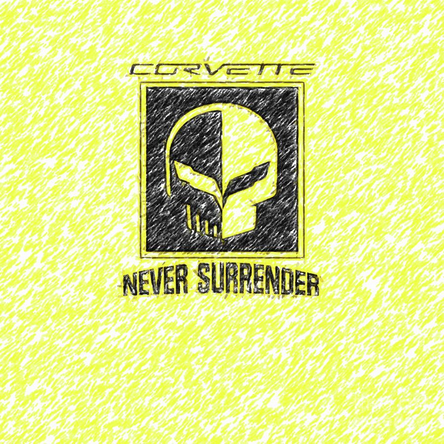 Never Surrender Drawing by Darrell Foster