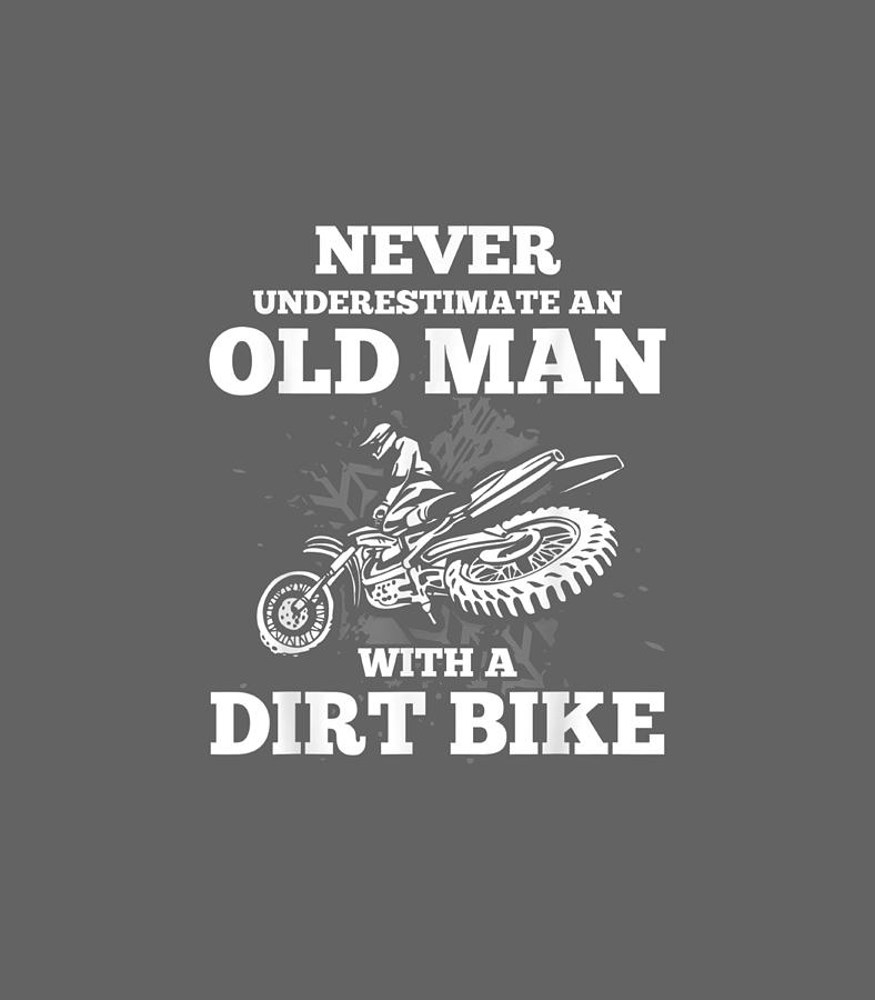 Mens Never Underestimate An Old Man On A Bike Grandpa Ringneck Tumbler