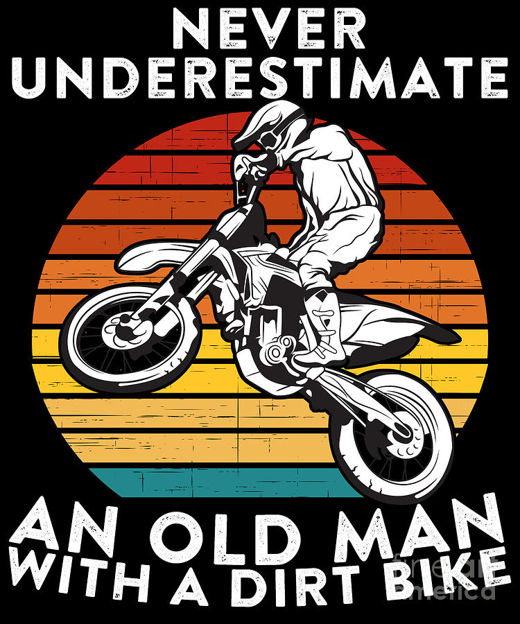 never underestimate an old man with a bike