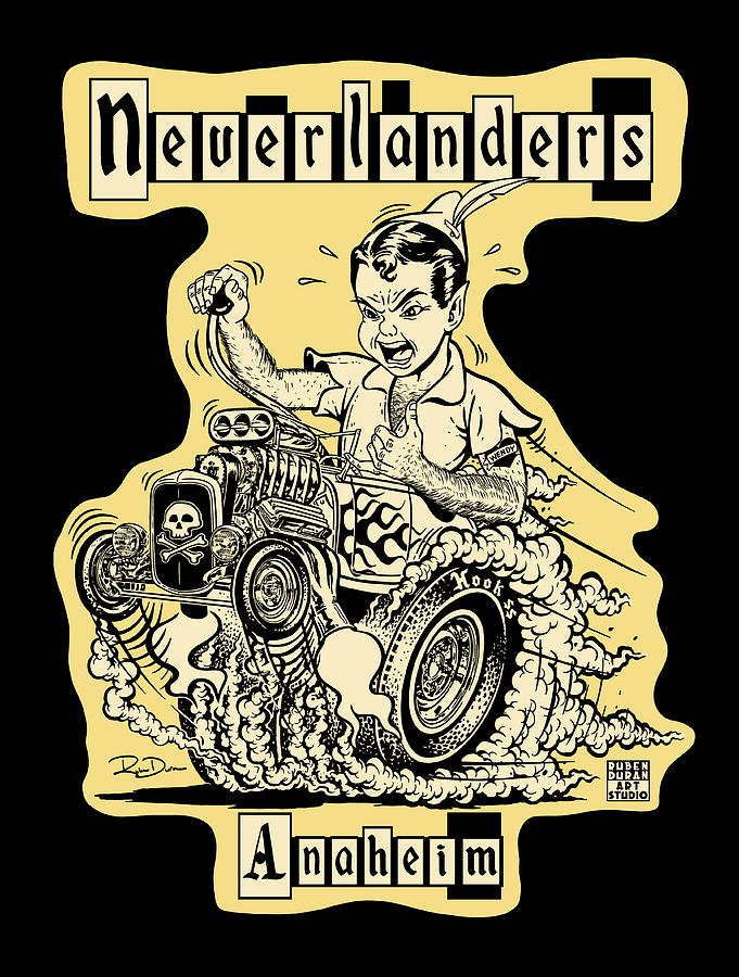 Vintage Digital Art - Neverlanders of Anaheim by Ruben Duran