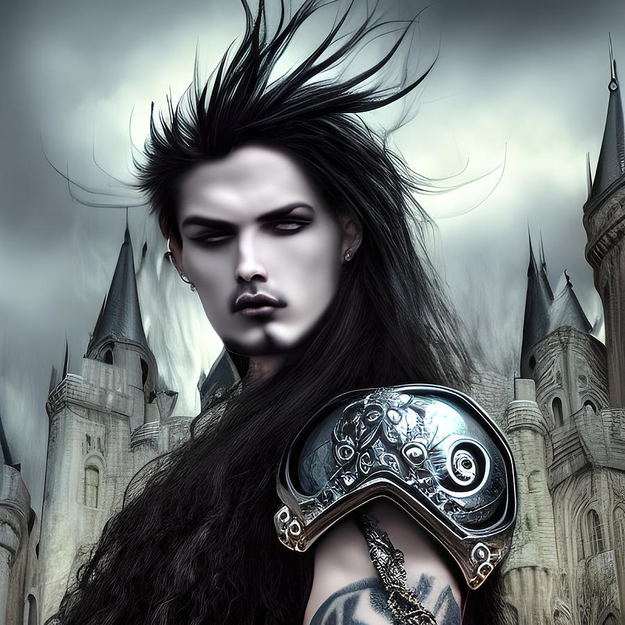 Neville the Gothic Medieval Knight of Mythical Lore Digital Art by ...
