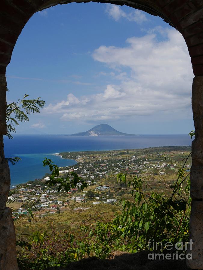 Nevis Island viewed from St Kitts, West Indies Photograph by On da Raks