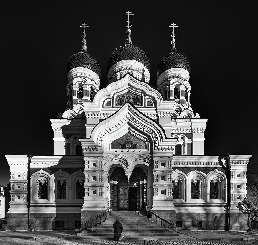 Black And White Photograph - Nevsky Beggar  by Darren White