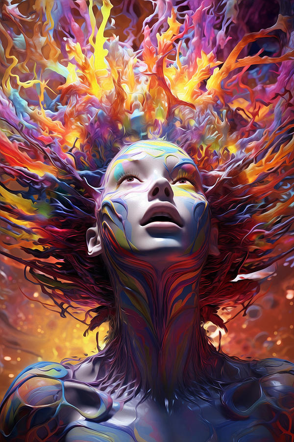 New archetype sci-fi goddess V12 Digital Art by Jim Brey - Fine Art America