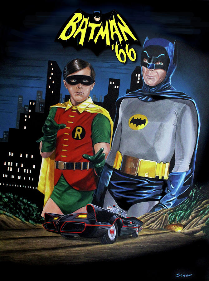 New Batman 66 Variant 2 Painting by Robert Steen - Pixels