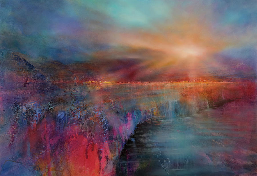 New beginning- another morning Painting by Annette Schmucker