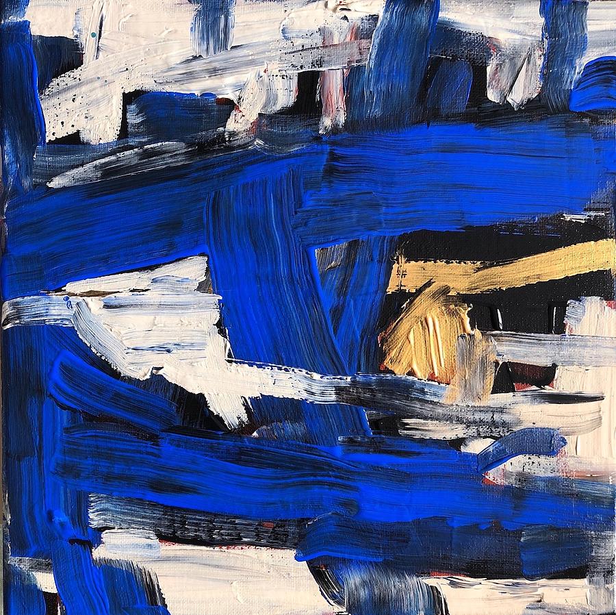 New Blue Suede Sensation Painting by MC Mintz - Fine Art America