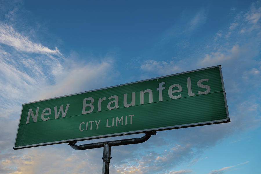 New Braunfels Sign Photograph