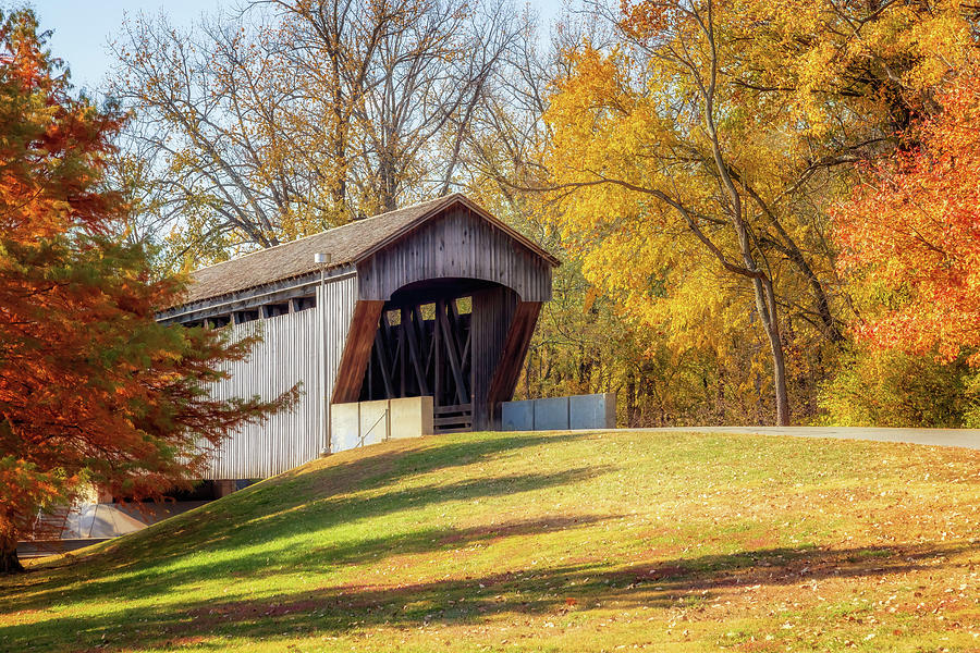 New Brownsville Covered Bridge Photograph by Susan Rissi Tregoning