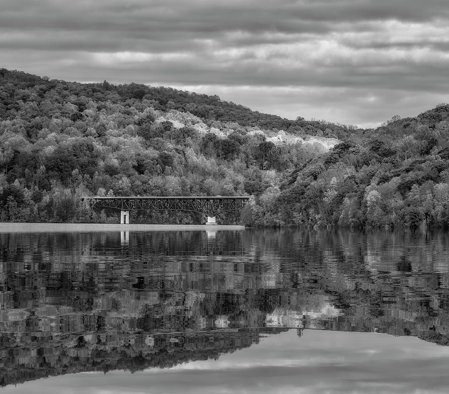 New Croton Reservoir BW Photograph by Susan Candelario