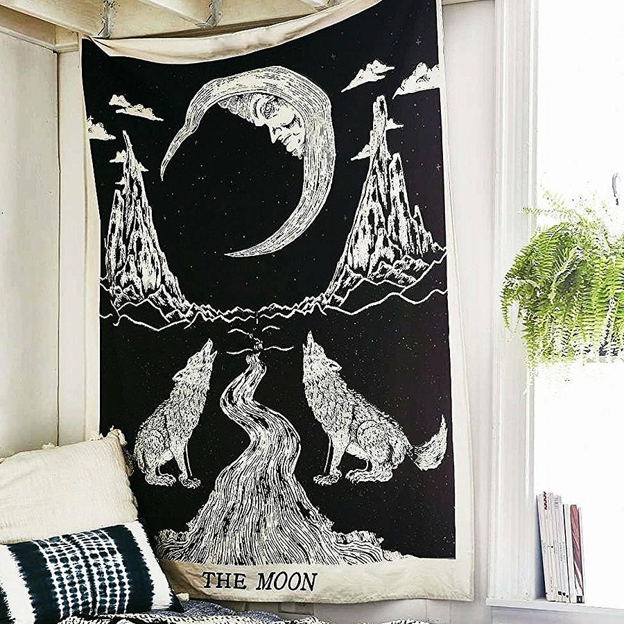 wolf wall tapestry