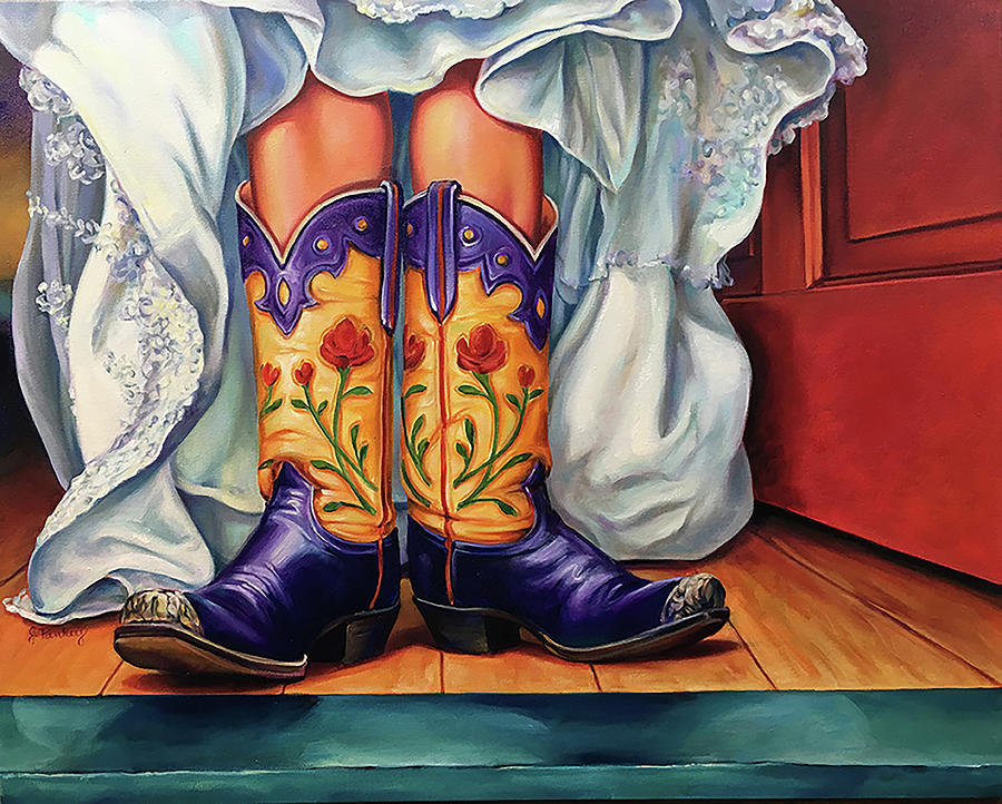 Boot Painting - New Day Coming by Robert and Jill Pankey