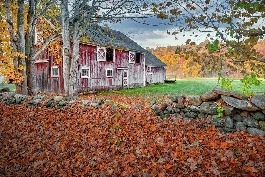 Farm Photograph - New England Barn 2016 by Bill Wakeley