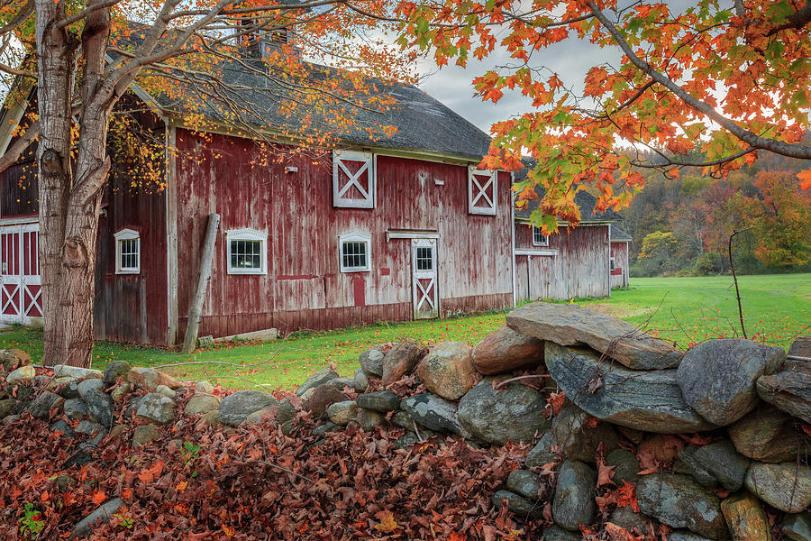 Farm Photograph - New England Barn by Bill Wakeley