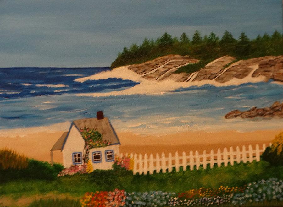 New England Coast 2021 Original Acrylic Painting by Nancy Stewart ...