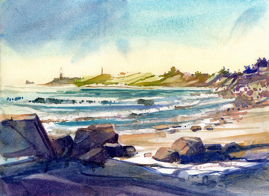 New England Coastal Shores Painting by P Anthony Visco