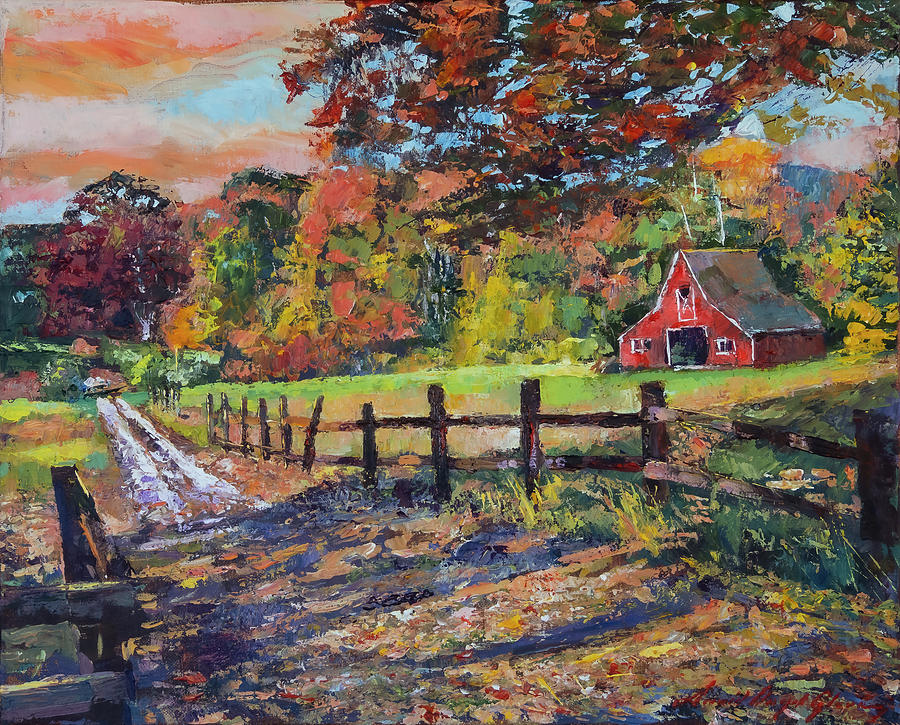 New England Colors Painting by David Lloyd Glover