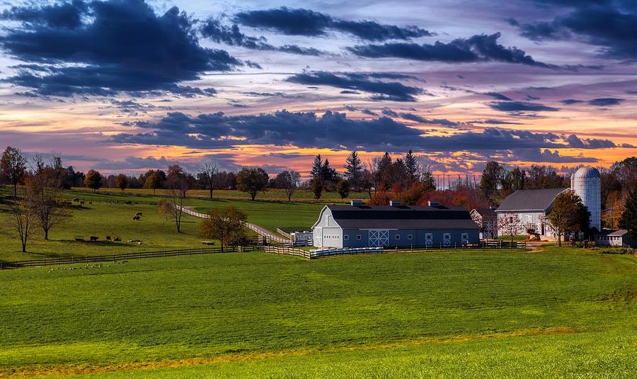 New England Farm at Dusk Photograph by Mountain Dreams - Pixels