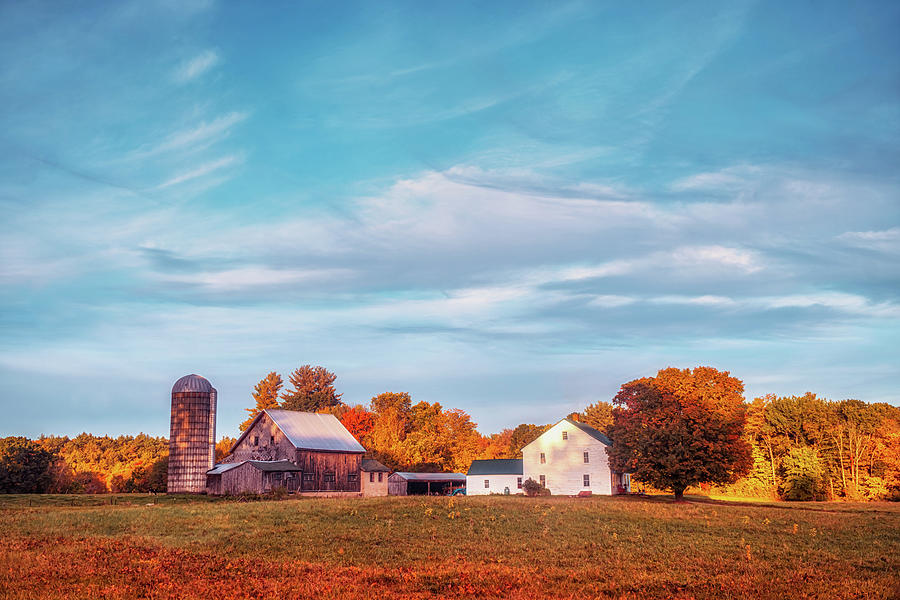 New England farm Photograph by Lilia S