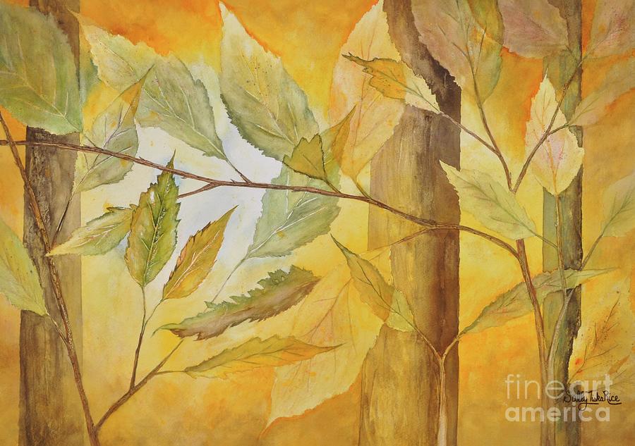 Tree Painting - New England Forest by Sally Tiska Rice