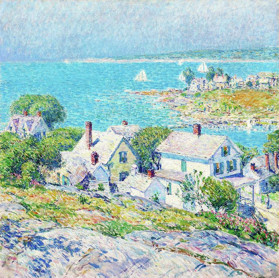 Summer Painting - New England Headlands - Digital Remastered Edition by Frederick Childe Hassam