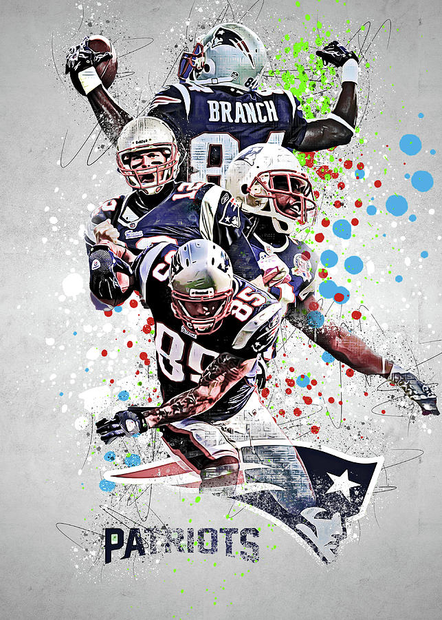 New England Patriots poster Digital Art by Jonathan Dat