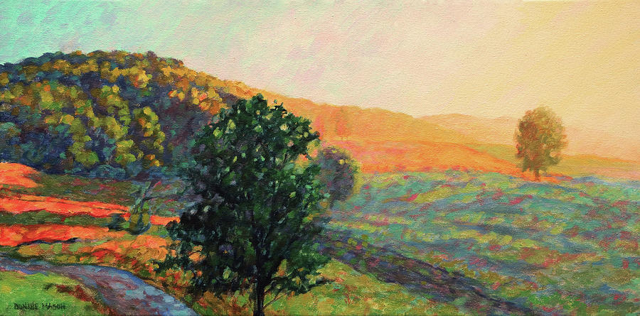 New Every Morning - Rocky Gap Sunrise Painting by Bonnie Mason