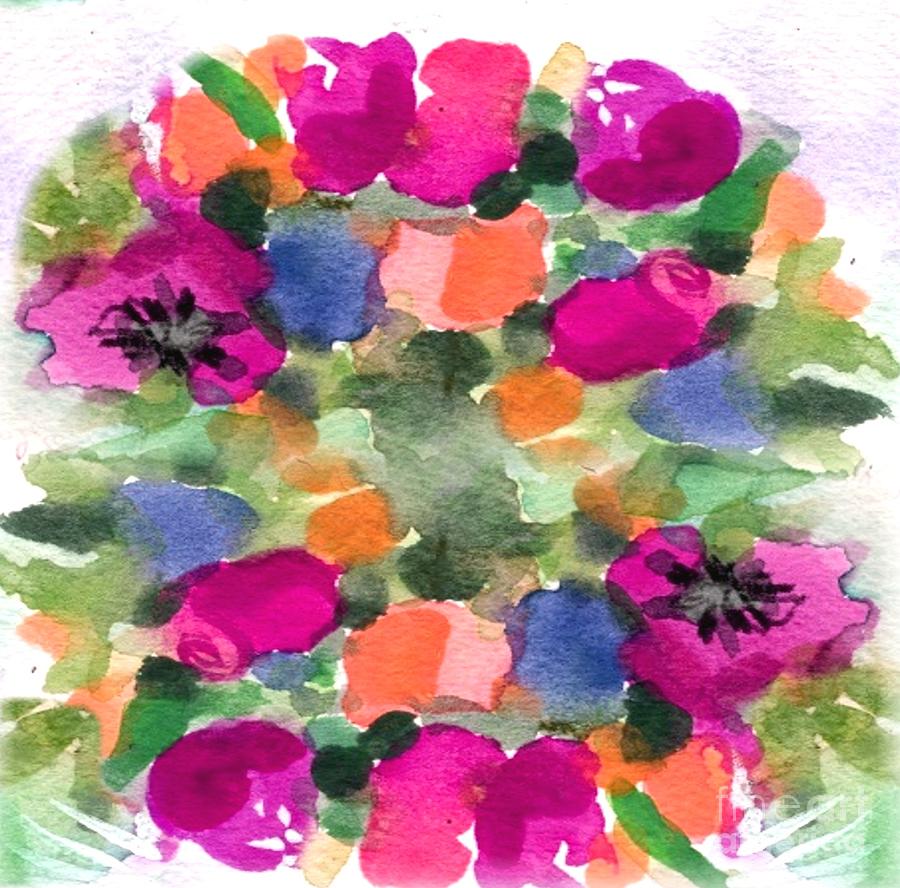 New Flowers Painting by Follow Themoonart New Flowers Painting by Follow Themoonart
