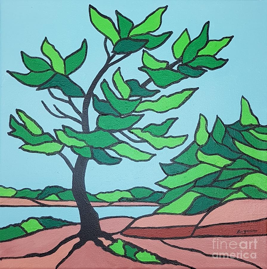 New Growth Painting by Petra Burgmann