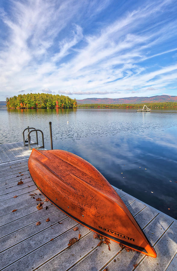 New Hampshire Fall Colors at Squam Lake Photograph by Juergen Roth