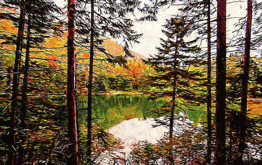 New Hampshire Landscape - 06 Painting by AM FineArtPrints