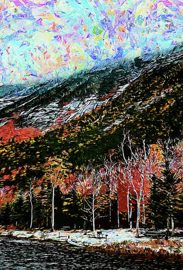 New Hampshire Landscape - 10 Painting by AM FineArtPrints