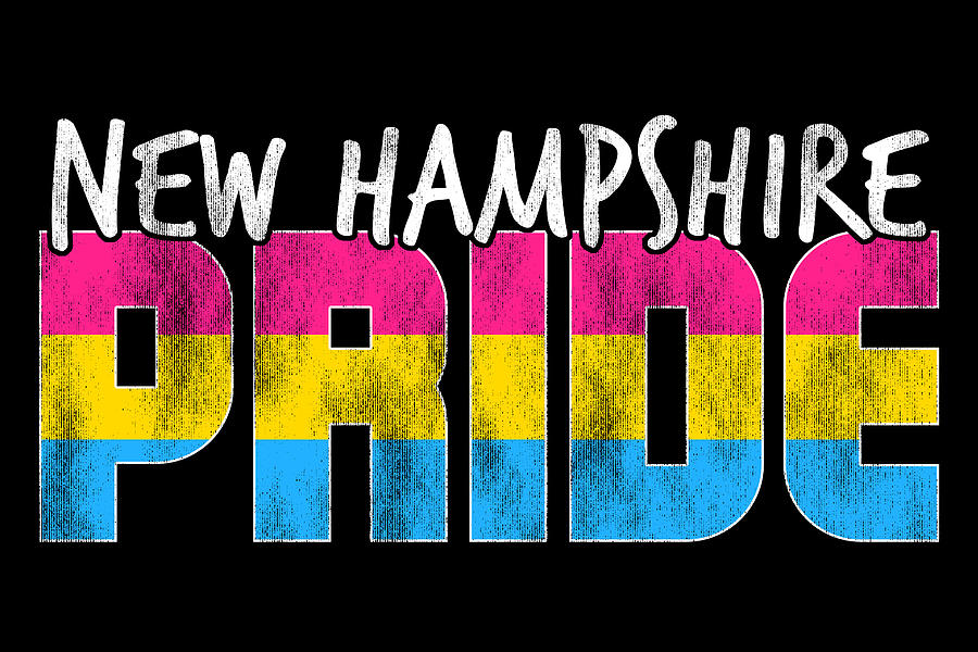 New Hampshire Pride Pansexual Flag Digital Art by Patrick Hiller Fine
