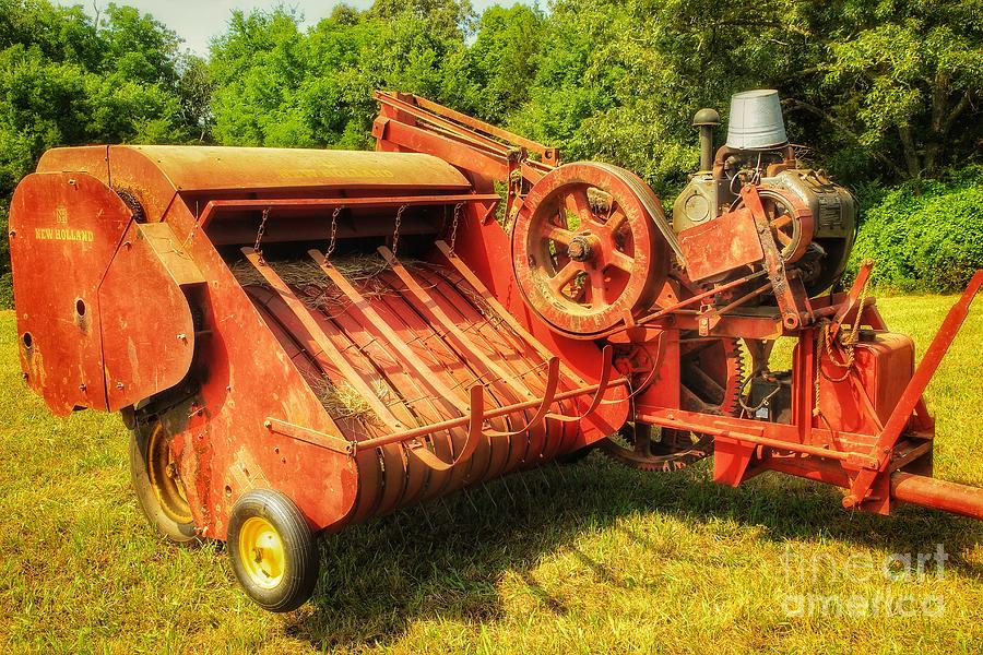 New Holland Baler Photograph by Mike Eingle