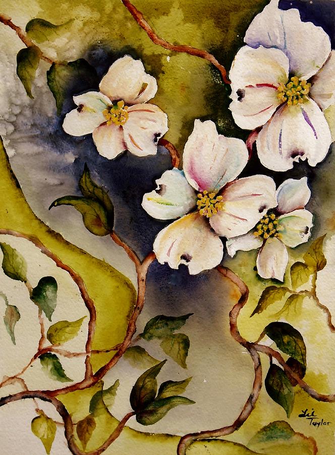 Flower Painting - New Hope Dogwoods II by Lil Taylor